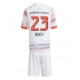 Bayern Munich Sacha Boey #23 Bortedraktsett Barn 2025-26 Kortermet (+ Korte bukser)